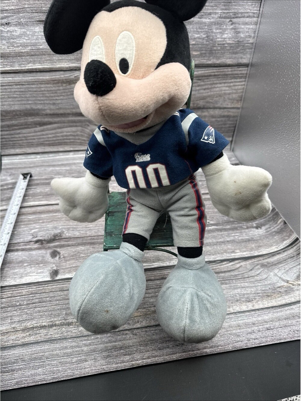 Mickey Mouse New England Patriots Plush 18” NFL Disney Football Stuffed Toy